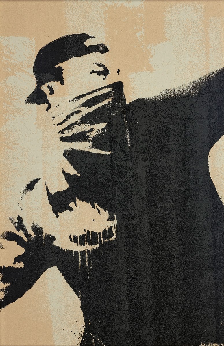 Flower Thrower Triptych (Grey) (1)