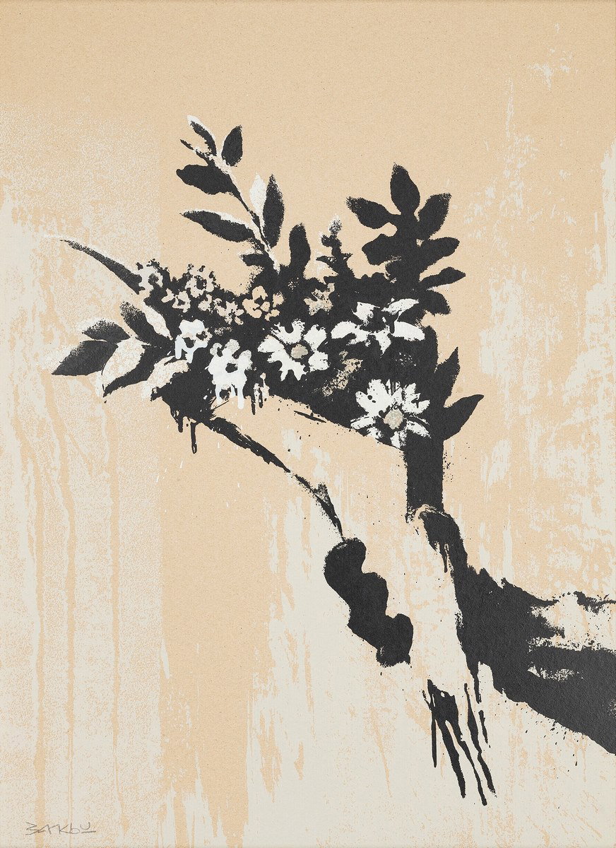 Flower Thrower Triptych (Grey) (3)