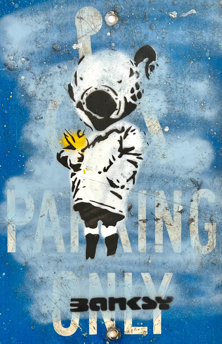 Space Girl with Yellow Bird