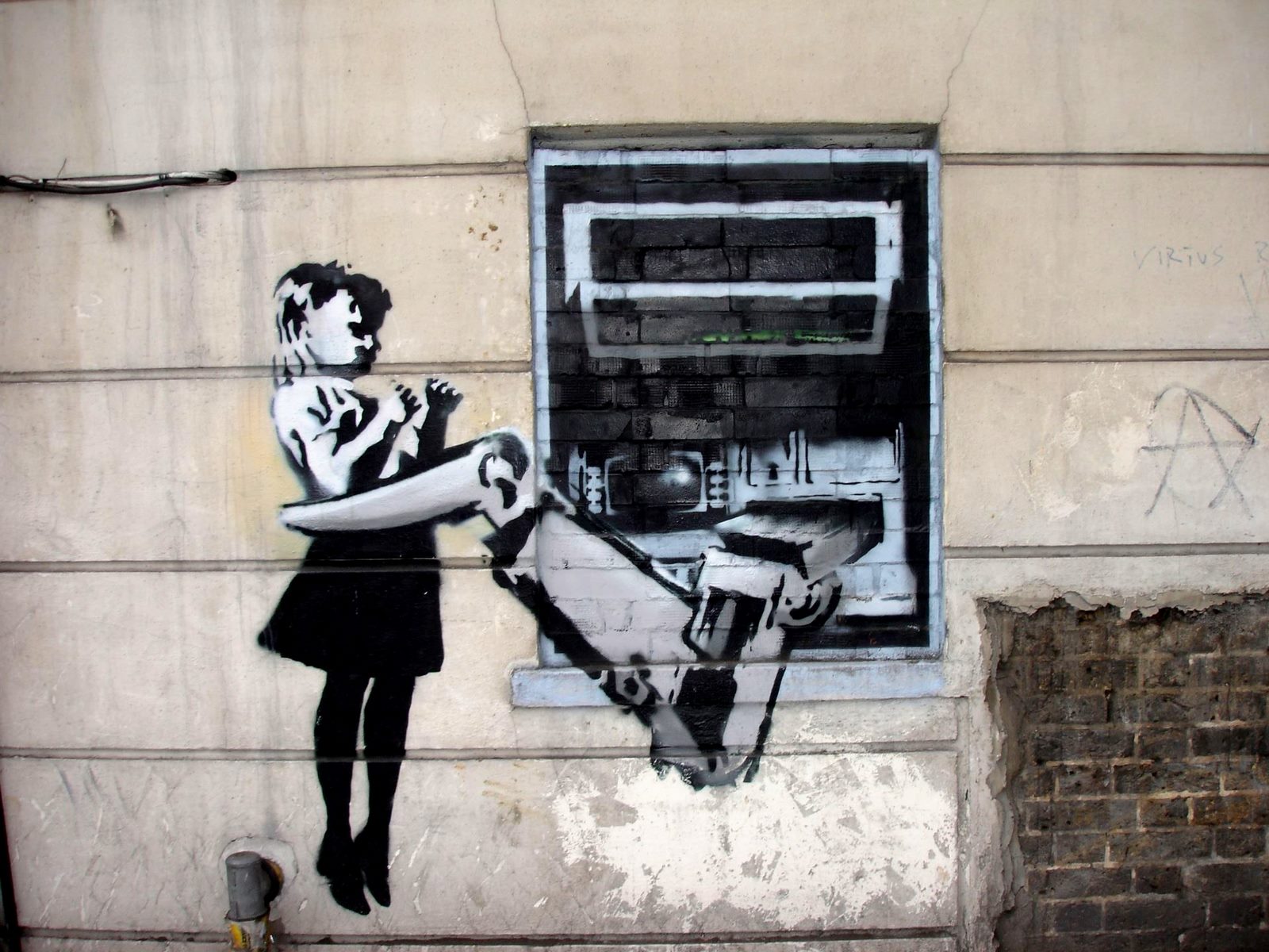 Girl and robot