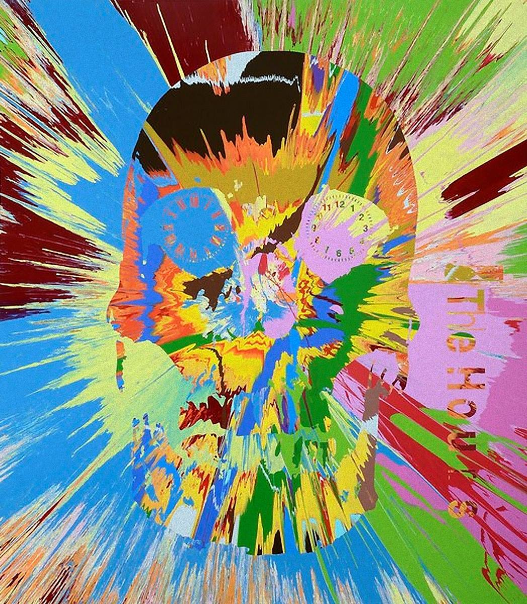 Skull (4) (Beautiful hours spin painting)