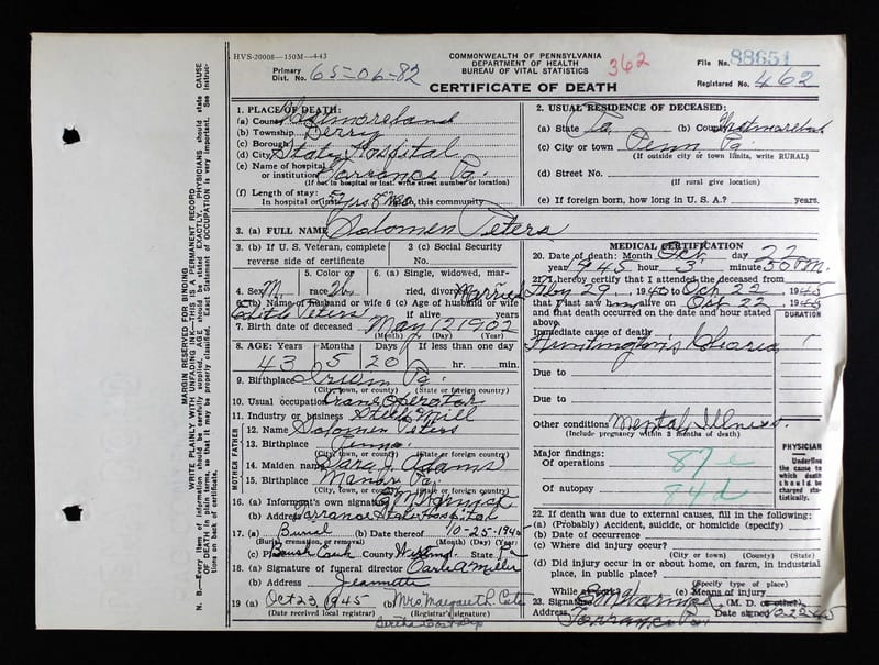 Huntingdon's Disease