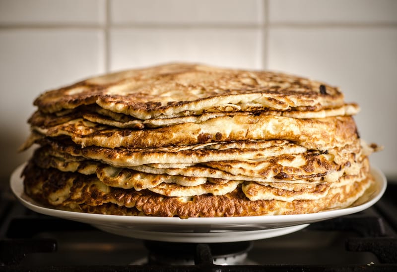 Savoury pancake recipe - easy and perfect for spring!