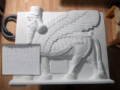 Relief und Gips Objekt