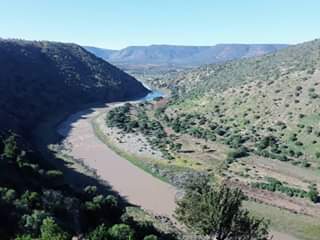 Tugela River, Msinga snaking its way down towards the Indian Ocean