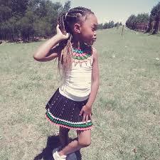 "I'm a proud beautiful little girl from Msinga, bona ngivunule kanjani"