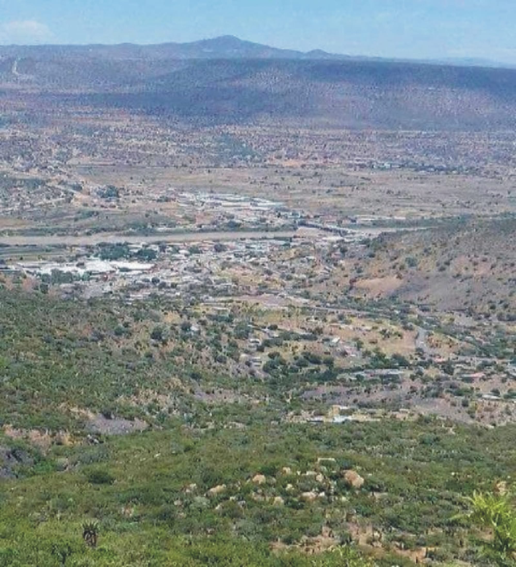 Tugela Ferry and Osuthu view in Machunwini (at the far distance) taken from Esidakeni hill, kwaMabaso