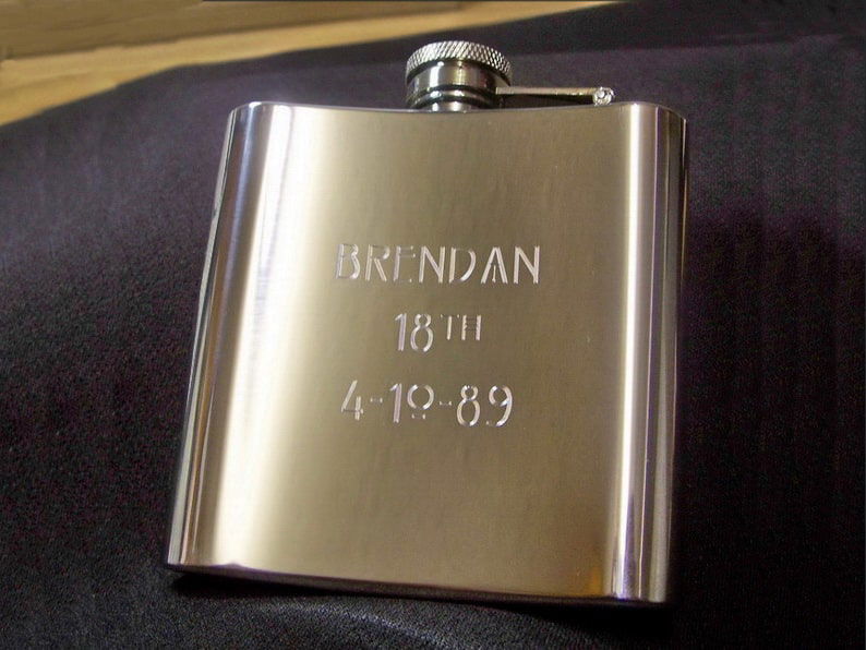 Stainless Steel Birthday Flask