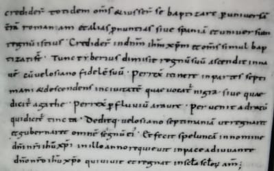 The part of the Vindicta Salvatoris that refers to the cave made by Tiberius in Septimania in the name of Christ, that Christian Doumergue interprets as a “Tomb of Christ”