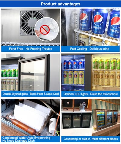 Fast cooling back bar refrigerator for bar equipment selection image