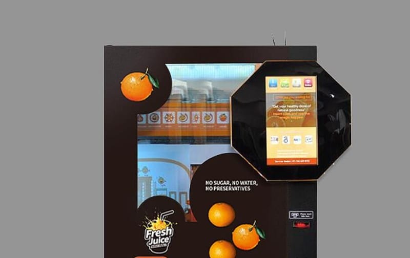 Orange Vending Machine