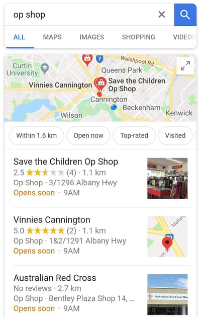 OP Shop (used / Second-hand Shops)