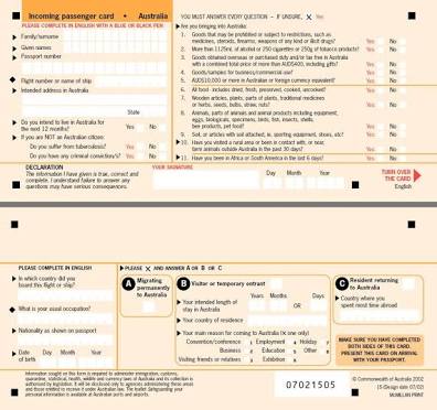 Arriving at airport