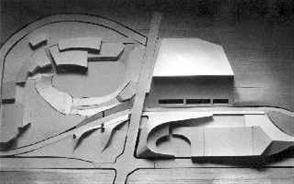 Restructuration d'une ville au travers d'une programmation de ses équipements publics ou l'intervention de la monumentalité dans l'organisation de la ville - Maquette de diplôme