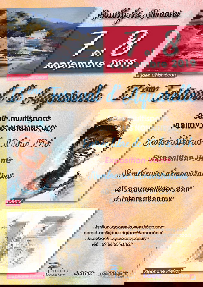 13 ème Festival International de l'aquarelle - POUILLY LE NONAIN