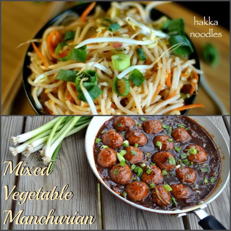 Veg Manchurian & Veg Noodles