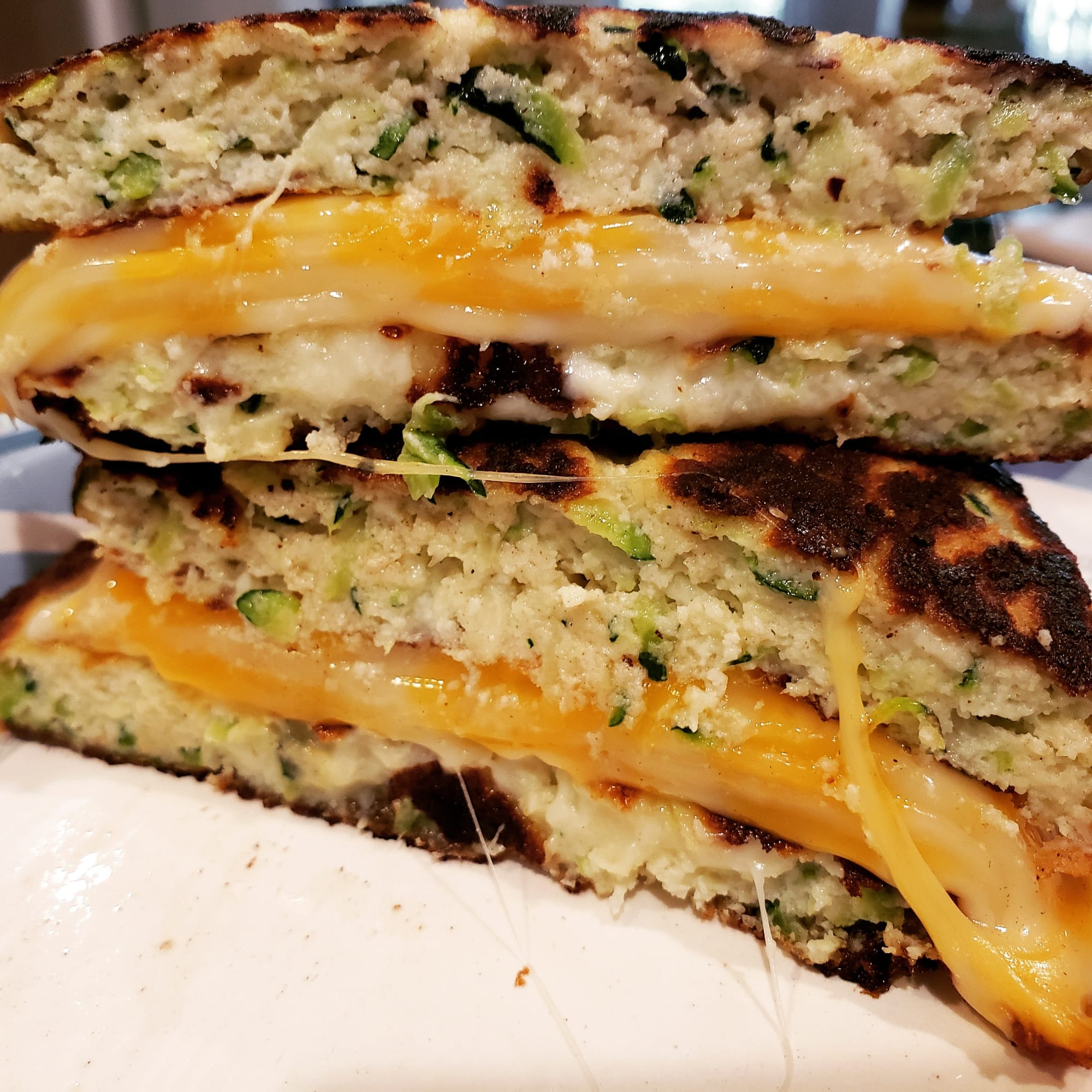 Keto Zucchini Grilled cheese