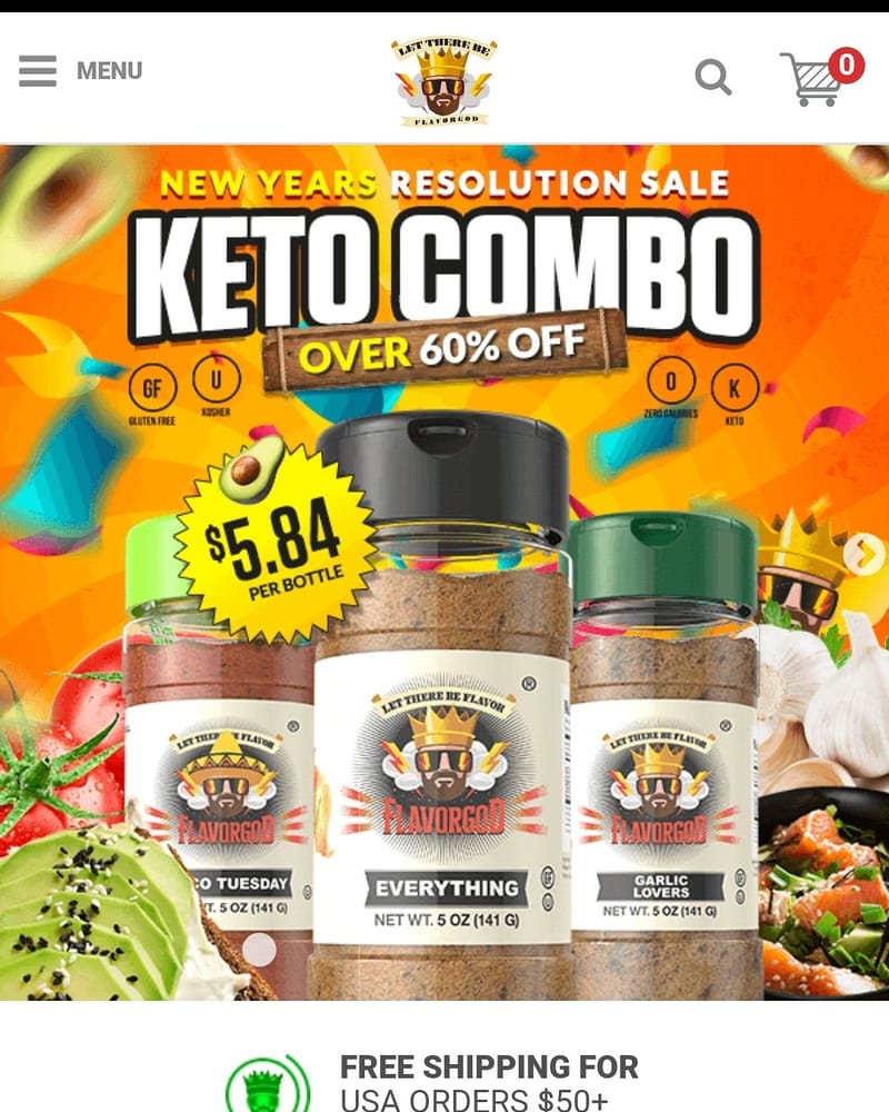 Flavor God Seasonings- 10% off