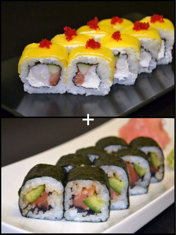 607. Mango Roll + Sake Kappa Maki