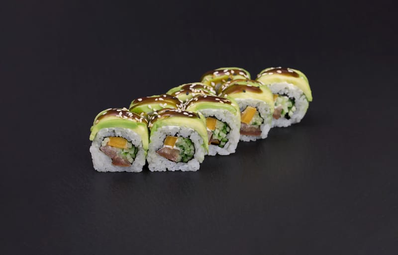 180. Green vegetarian roll