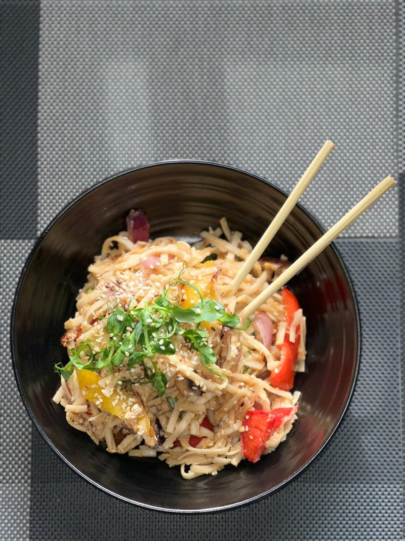 WOK "M" ar dārzeņiem.