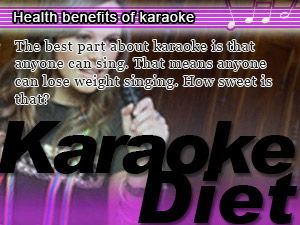 Burn 200 calories a day from singing for an hour.