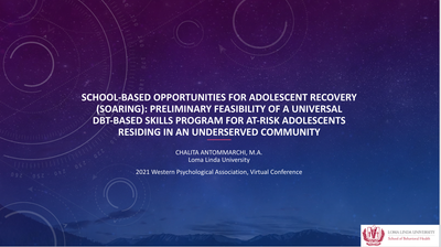 Project SOARing: Preliminary Feasibility of a Tier 2 DBT-Based Skills Program for At-Risk Adolescents