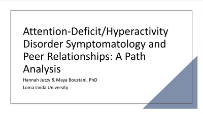 Attention-Deficit/Hyperactivity Disorder Symptomatology and Peer Relationships: A Path Analysis