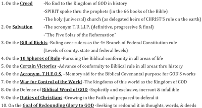 Literacy on the System of Biblical Beliefs