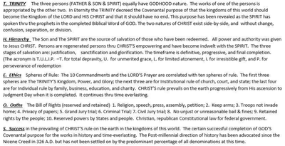 The Biblical System of Belief Using the Acronym, T.H.E.O.S.The Biblical System of Belief Using the Acronym, T.H.E.O.S.