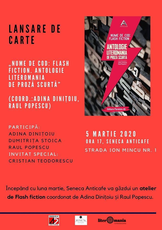 Launch of Literomania's flash fiction prose anthology