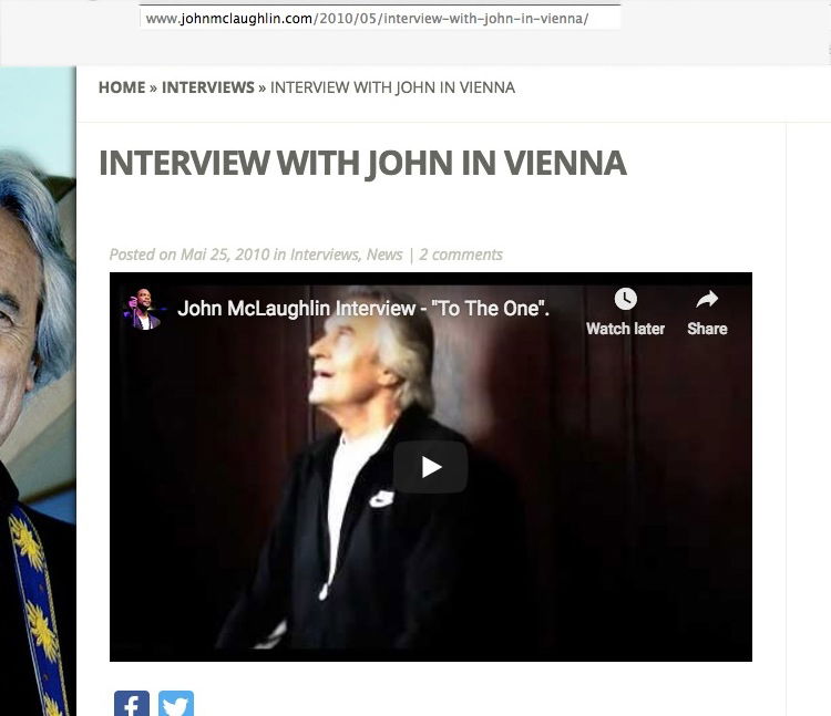 Interview with John McLaughlin