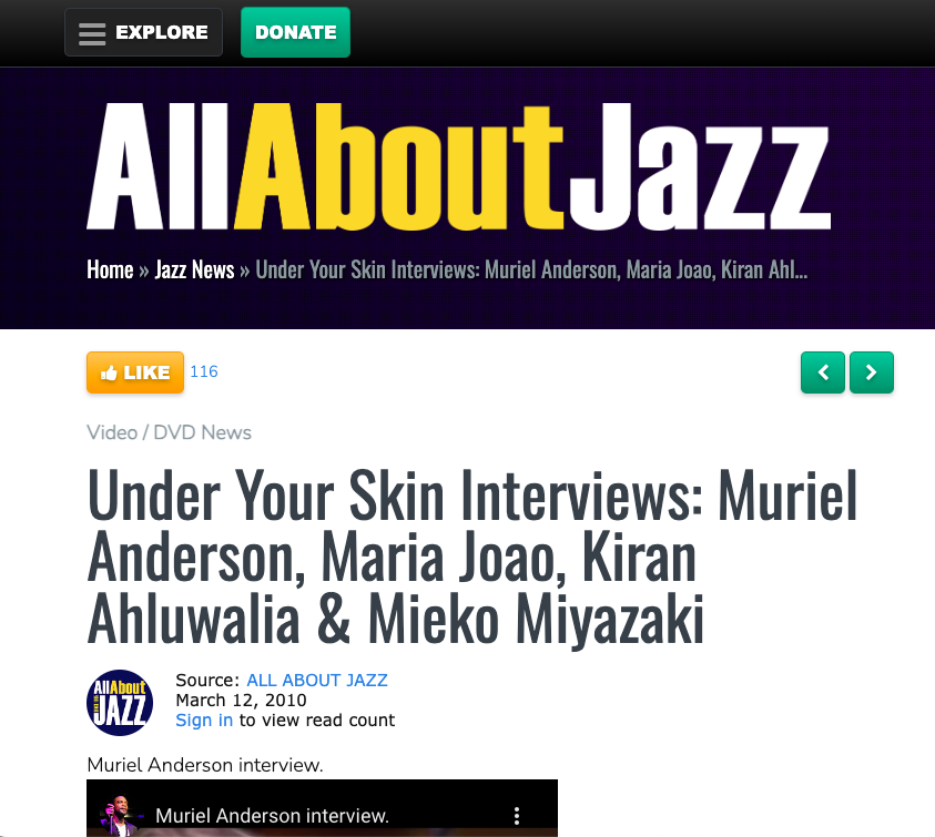 UYS on All About Jazz