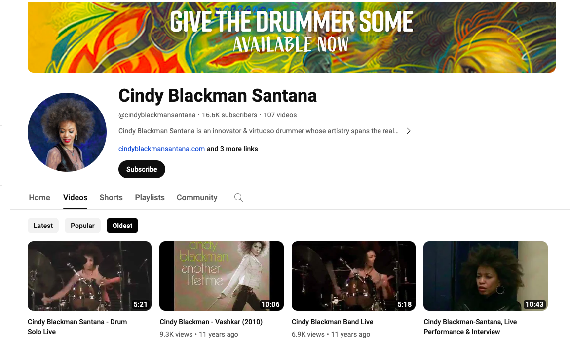 Cindy Blackman Santana Videos by UYS