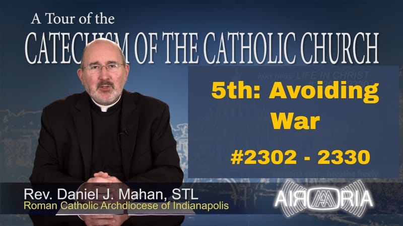 Catechism Tour #86 - 5th Commandment - Avoiding War