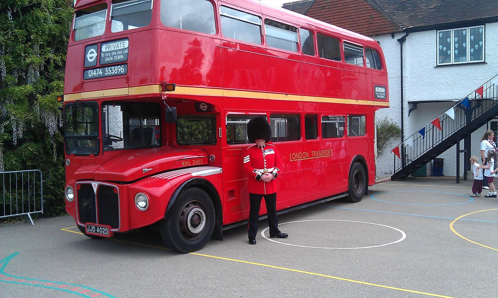 London Guard with Routemaster Bus