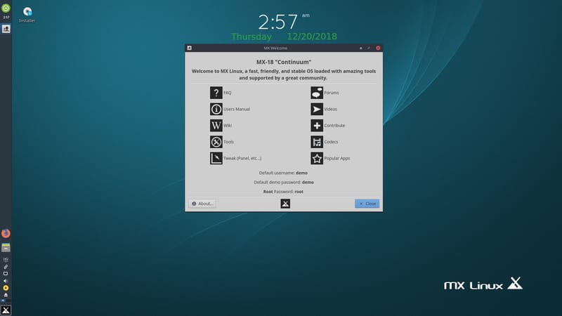 Qué hacer después de instalar MX 18