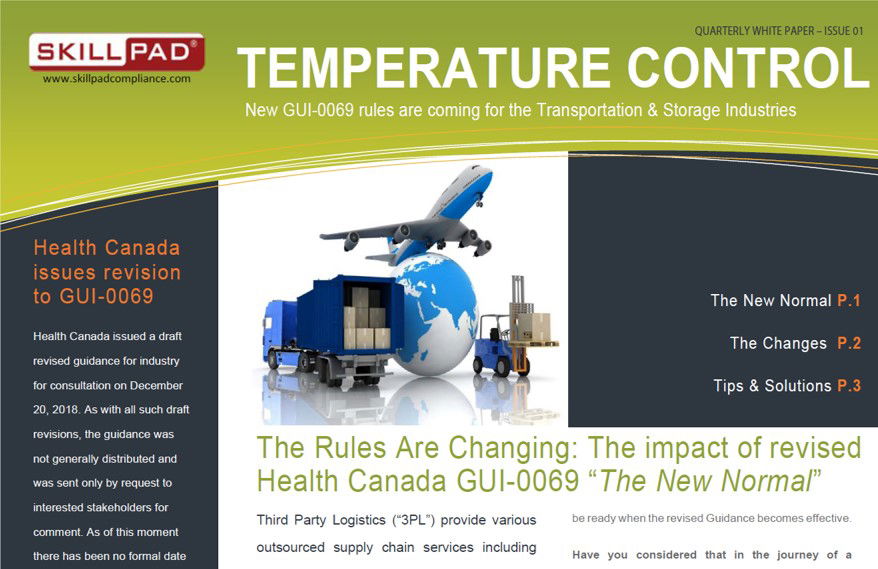 White Paper: Temperature Control - New GUI-0069 rules are coming for the Transportation & Storage Industries