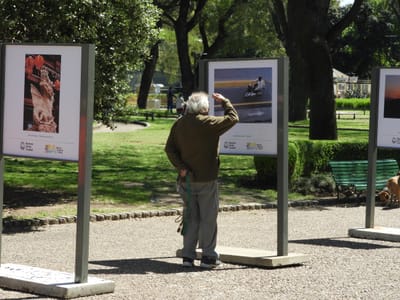 Exposición en Parque Centenario !! Mi obra "Primavera "