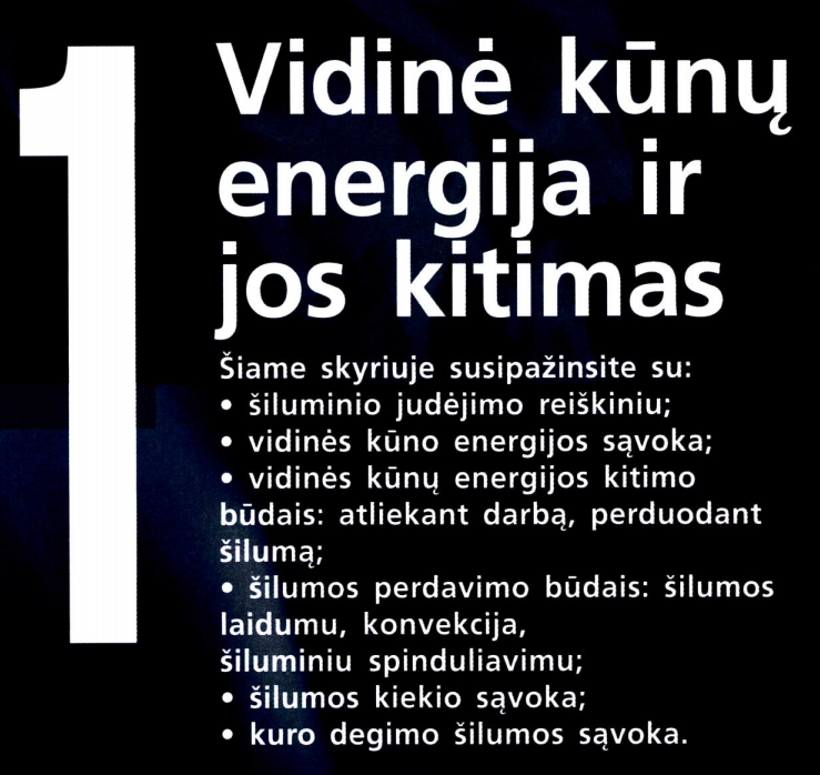 1.1. Šiluminis judėjimas. Vidinė energija.