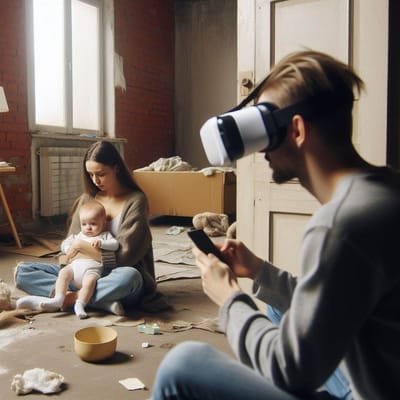 Virtual reality glasses that show the horror stories of October 7th