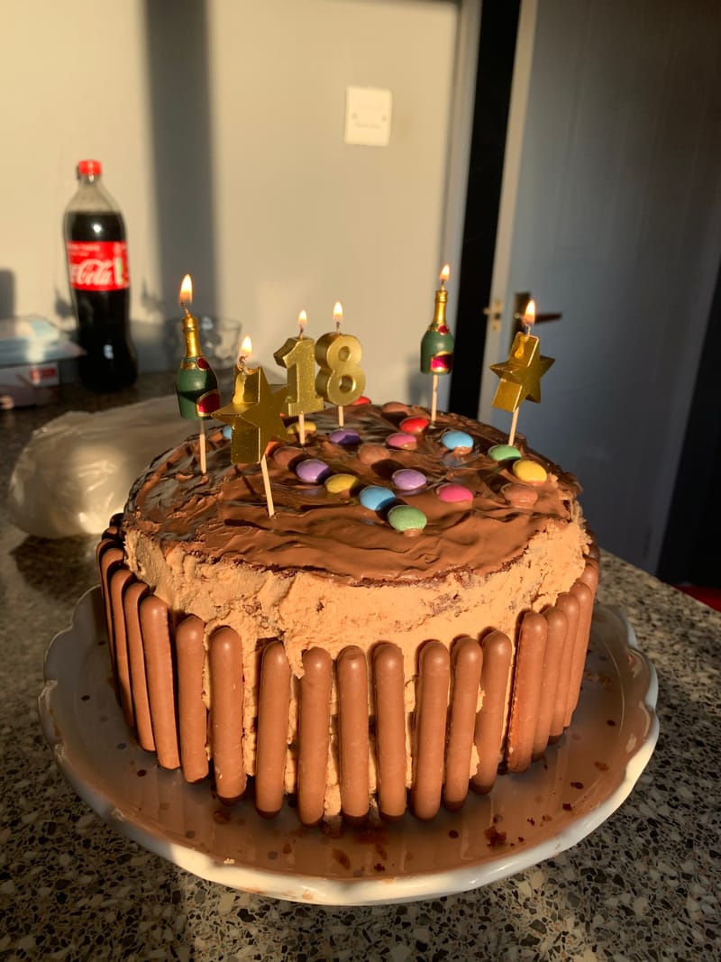 Baking A Homemade 18th Birthday Cake