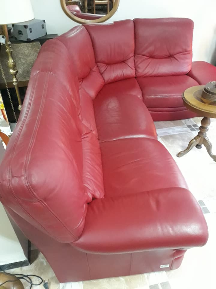 Fauteuils 5 places en cuir