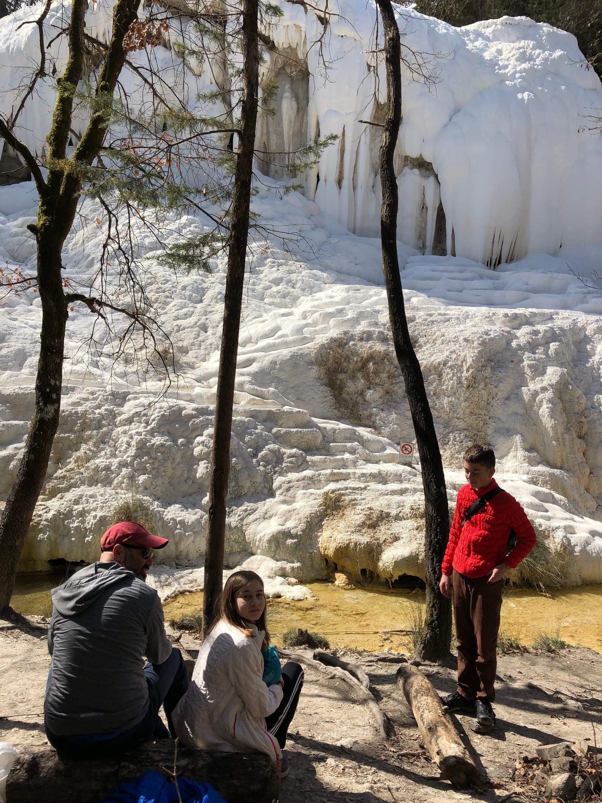 The Bagni dei San Filippi - no amenities, just hot springs in the forest.