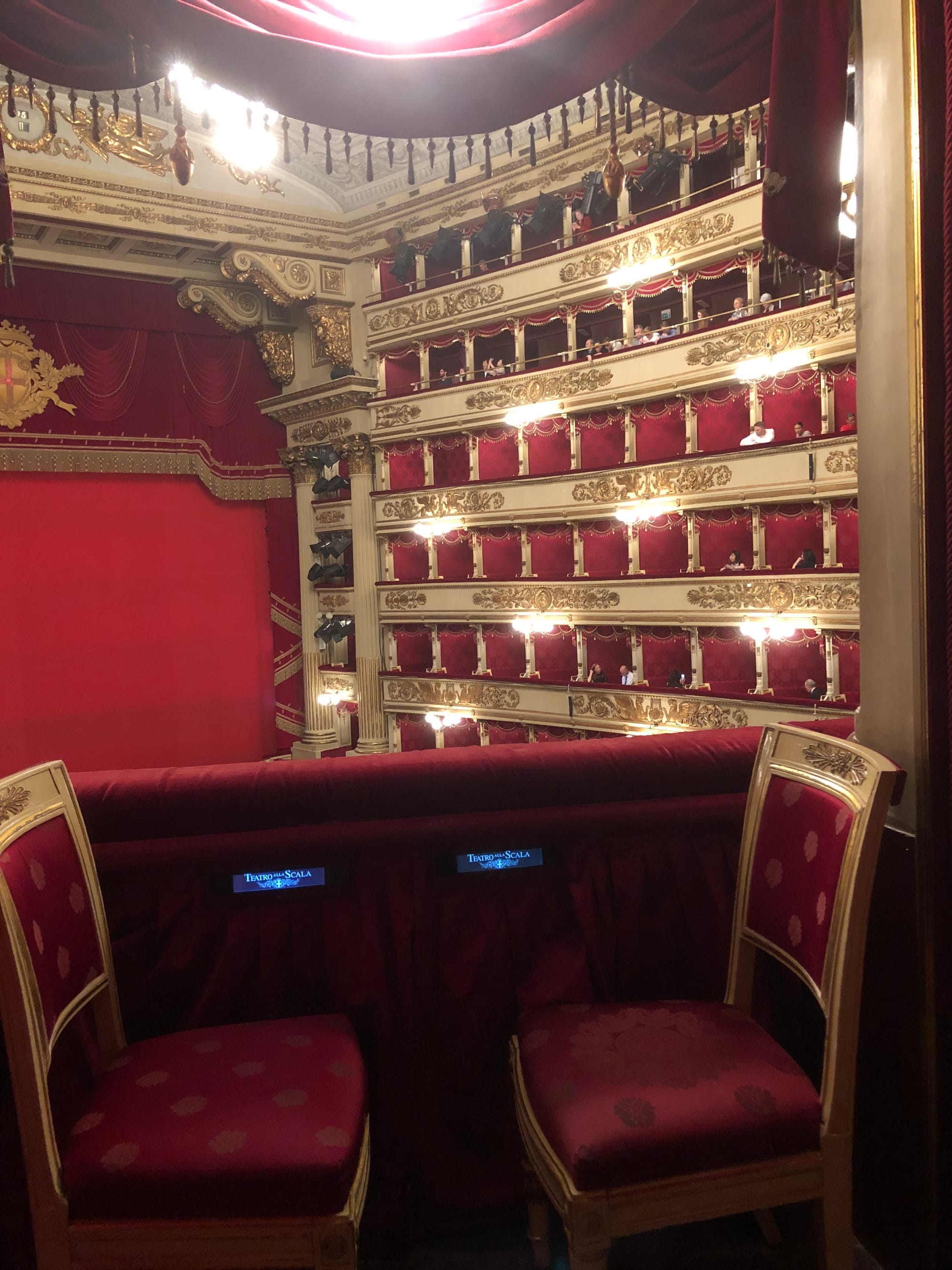 Cristie went to La Scala to see Ariadne auf Naxos - splurged on a good seat!