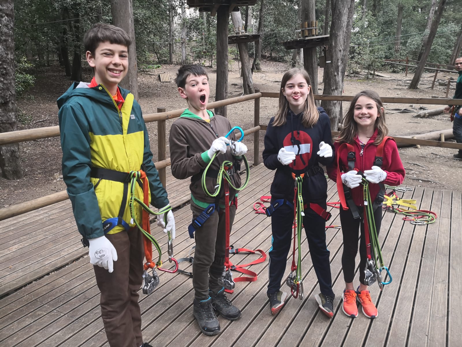 Meanwhile, kids had a treetop adventure with Oisin and Aoife