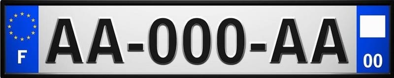 Plaques auto-moto à partir de 15.00€