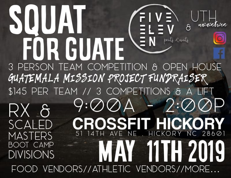 Squat for Guate / Five Eleven Open House