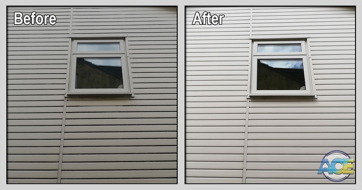 Exterior House Cladding Cleaned