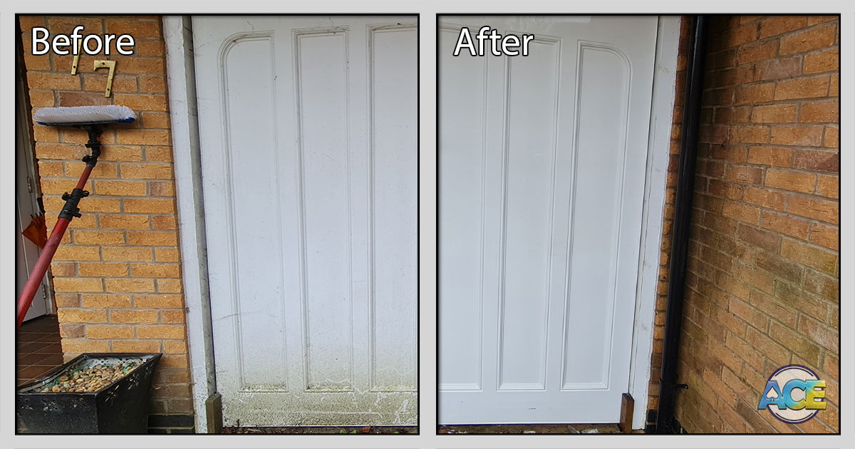 Garage door cleaning